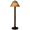 Java 16207 Bronze Floor Lamp With Antique Honey Shade, 60-inches Tall