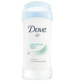 Dove Antiperspirant & Deodorant, Invisible Solid, Unscented for Sensitive Skin, 2.6-Ounce Sticks (Pack of 6)