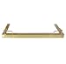 Adjustable Fireside Fender Decorative Corner Rails, Satin Brassed