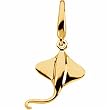 Yellow Gold Stingray Charm