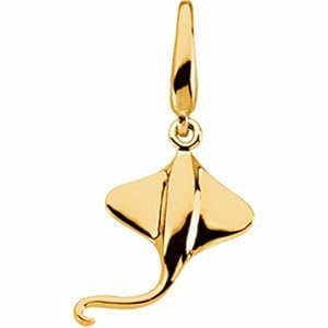 Yellow Gold Stingray Charm