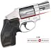 Sporting Goods : Crimson Trace Rubber Overmold Lasergrip Set with Front Activation for the Smith & Wesson J-Frame Series Revolvers with Round Butt.