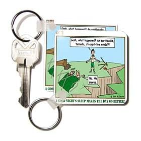 Rich Diesslins Funny KNOTS Scouting Cartoons - A Good Nights Sleep - Snoring - Key Chains