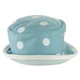 Organic Spotty/Stripey reversible Sunhat 0-5M Blue