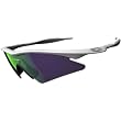 Oakley M Frame Sweep Adult Sport Fashion Sunglasses - Polished White/Jade Iridium