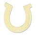 Package of 36 - Horseshoe Unfinished Wood Cutouts