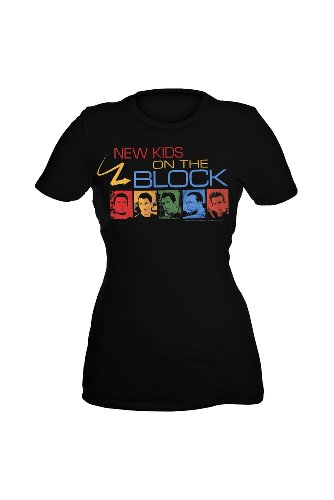 New Kids On The Block Faces Girls T-Shirt Plus Size