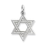Sterling Silver CZ Star of David Pendant