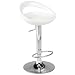 ITALMODERN Agnes Adjustable Barstool, White