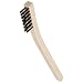 Weiler 0.012" Wire Size, 7-1/2" X 1/2" Block Size, 3 X 7 No. Of Rows, Straight Black Nylon Fill, Wood Block, Small Hand Scratch Brush