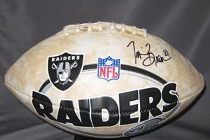 Tim Brown Signed Raiders Football