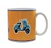 Coffee Mug, Vespa - Yellow & Blue Fenderlight Model