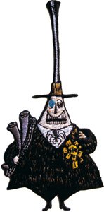 Nightmare Before Christmas Happy Mayor Iron On Patch
