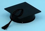 3 inch Graduation Hat Cake Decoration- 10 Pack