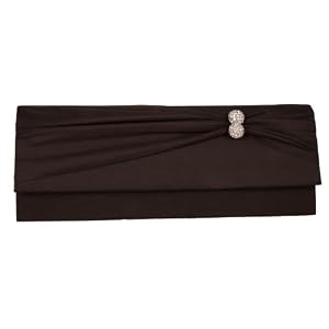 Buy Clutch, Satin, Rhinestone Decore, Evening Bag - Cristine (N 3756) by NiteBags