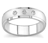 14k White Gold or Yellow Gold Diamond Wedding Band, 6mm (H/SI2, 1/6 ct. tw.)
