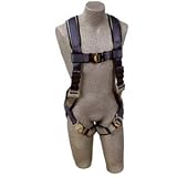 DBI/SALA 1107976 ExoFit Full Body Fall Protection Harness, Medium Size Back D-Ring with Quick-Connect Buckles