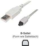 USB Mini Kabel - 4-pol. 4,50m