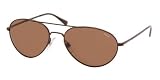 Polo Ralph Lauren - POLO RALPH LAUREN PH 3019 9013/73 SHINY BROWN/BROWN METAL AVIATOR SUNGLASSES