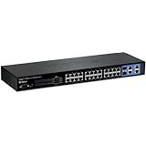 TRENDnet 24-Port 10/100 Mbps Layer 2 Switch with 4 Gigabit Ports and 2 Shared Mini-GBIC Slots TL2-E284