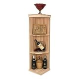 Vintner Designer Wine Rack Kit - Quarter Round Shelf Rack -Redwood Classic