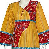 Evening Dress - Womens Caftans Gowns Cotton Size L (kftn307)