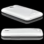 White S Line Soft TPU Gel Case Cover Skin For HTC One X