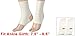 uxcell 2 Pcs Stretchy Pull Over Open Heel Ankle Support Brace Grey White