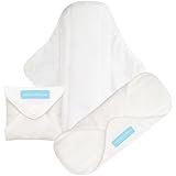 Charlie Banana Reusable Feminine Pads Super White, White