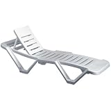Resol Sun Lounger Colour: White. Box quantity 2.