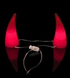 Glow Stick Devil Horns Red - 25 Pairs