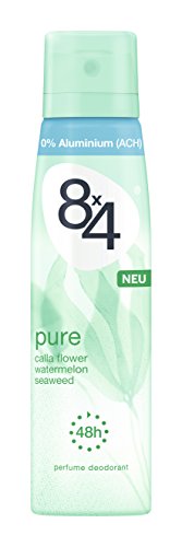 8×4 Deo Spray Pure, ohne Aluminium, 6er Pack (6 x 150 ml)