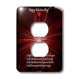 Edmond Hogge Jr Valentines Day - Eternal Love - Light Switch Covers - 2 plug outlet cover