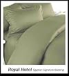 Solid Sage 1200 Thread Count 4pc Queen Bed Sheet Set 100% Egyptian Cotton