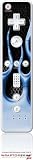 Wii Remote Controller Skin - Metal Flames Blue by WraptorSkinzTM