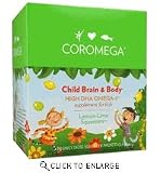 Coromega Child Brain & Body, Lemon Lime 60 count