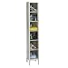 Hallowell Safety-View USVP1228-6A-PT Parchment Steel Plus Box Locker, 1 Wide with 6 Opening, 6 Tier, 12" Width x 78" Height x 12" Depth, Assembled