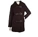Modernist By Guillaume Wool Blend Coat with Faux Leather Closure