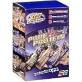 Pure Protein Bar-Worldwide High Protein Bar, 18/1.76oz Chocolate Peanut Butter, Chewy chocolate chip and chocolate deluxe Bars (new Variety pack)