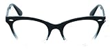Vintage Retro Translucent Faded Clear Lens Cat Eye Glasses