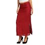Women's Varied Pinstripe Buckle Tab Waist Skirt