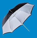 40 inch Black / White Umbrella with Dust Sleeve