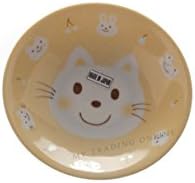 M.V. Trading Japanese Porcelain Cute Animal Small Dish (Yellow Cat)