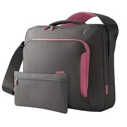 Buy Belkin F8N076-SGF-DL 15-Inch Energy Collection Messenger Bag (Gray Flamingo Pink) by Belkin