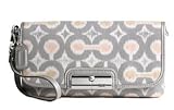 Coach Kristin Ikat Capacity Wristlet Clutch Handbag Bag Purse 45378 Grey Multi