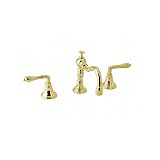 Jado 853/248/113 Victorian Ultra Brass Widespread Bathroom Faucet