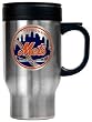 New York Mets Stainless Steel Travel Mug - Baseball Sports Merchandise