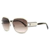 Roberto Cavalli RC Drosera 600S/S 25F Classic Ivory Oversized Sunglasses