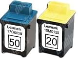 Combo Pack II Lexmark 50/20 Remanufactured (1 BLK+1 CLR)