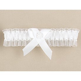 White Toss Garter